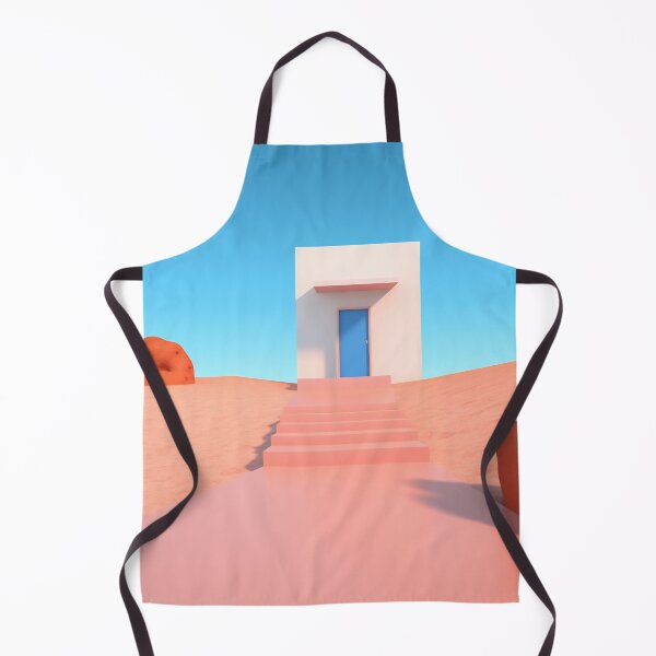 Item preview, Serene Desert Portal: Pink Skies and Azure Door designed and sold by anytka.