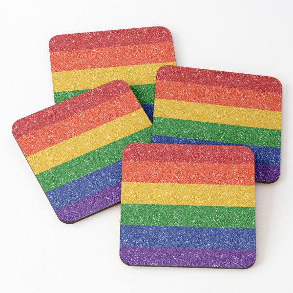 Item preview, Faux Glitter LGBTQ Pride Rainbow Flag Background designed and sold by LiveLoudGraphic.