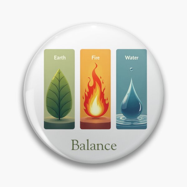 Item preview, Elements in Harmony – Earth, Fire, Water designed and sold by LessIsArt.