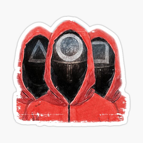 Item preview, Red Suits, Black Masks designed and sold by Hen-C-Art.
