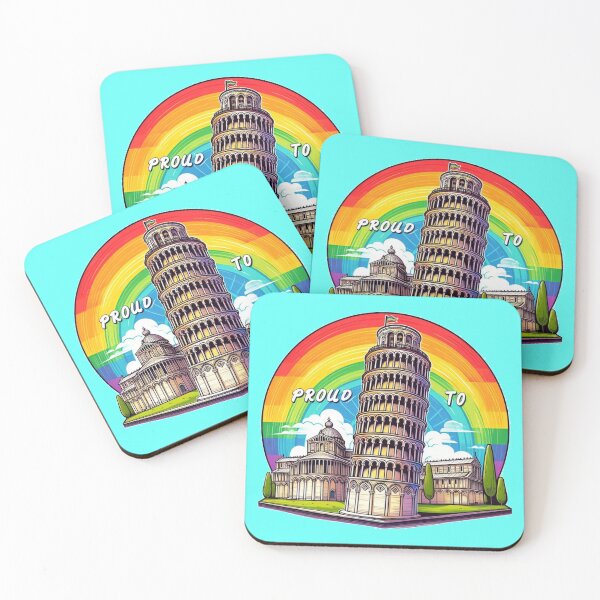 Item preview, Proud to Lean – Fiero della mia inclinazione | Torre di Pisa LGBTQ+ Art designed and sold by Design by Anthony .