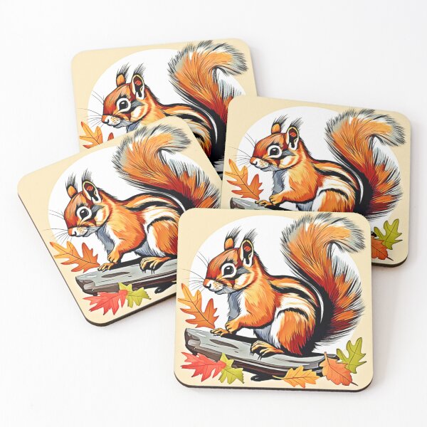 Item preview, Autumn Squirrel Charm Design designed and sold by Health And Fitness Posts e-Store.