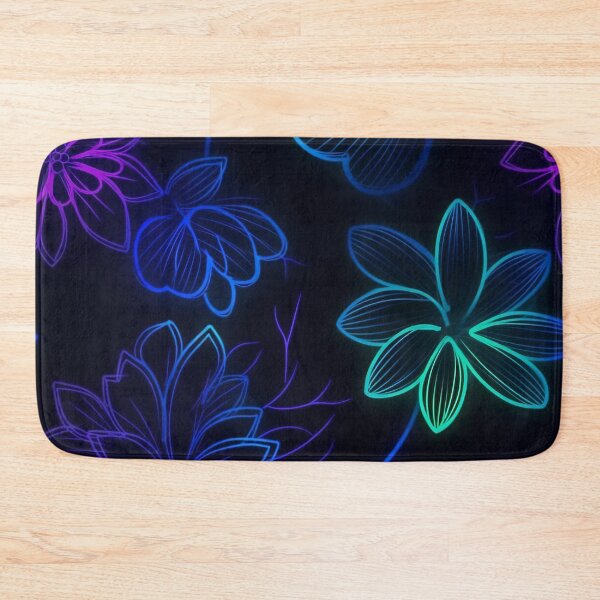 Item preview, Neon Floral Abstract Pattern designed and sold by bubblegoth.
