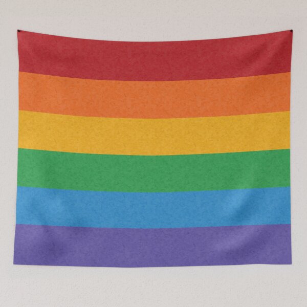 Item preview, LGBTQ Rainbow colored Pride Flag Background designed and sold by LiveLoudGraphic.