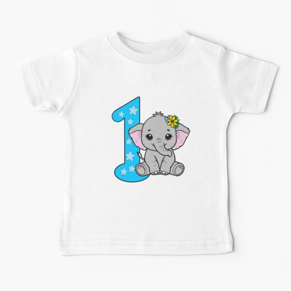 Item preview, “Sweet Elephant: One-derful Year” designed and sold by ArtistrybyJ.