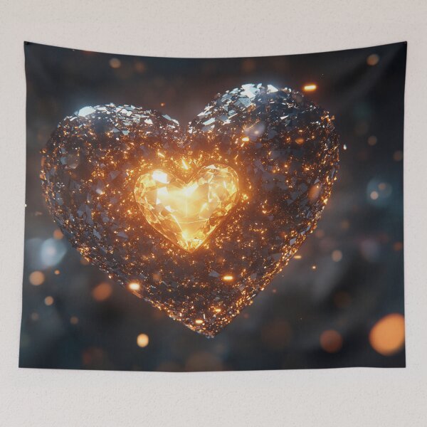 Item preview, Glowing core heart crystal designed and sold by anytka.