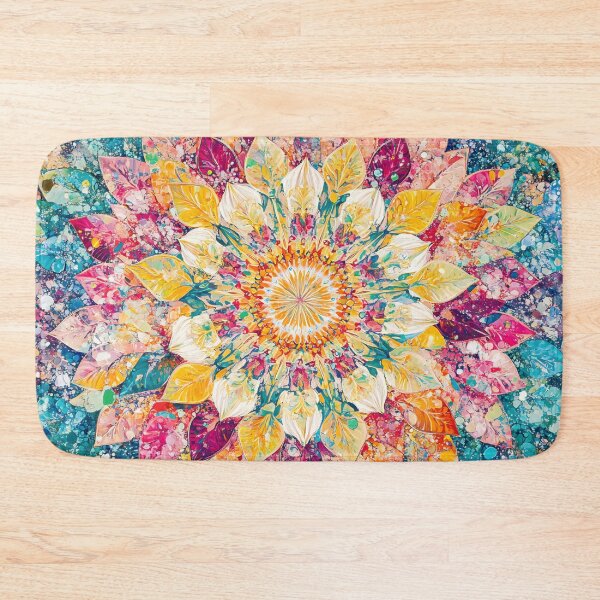 Item preview, Floral mandala art design designed and sold by anytka.