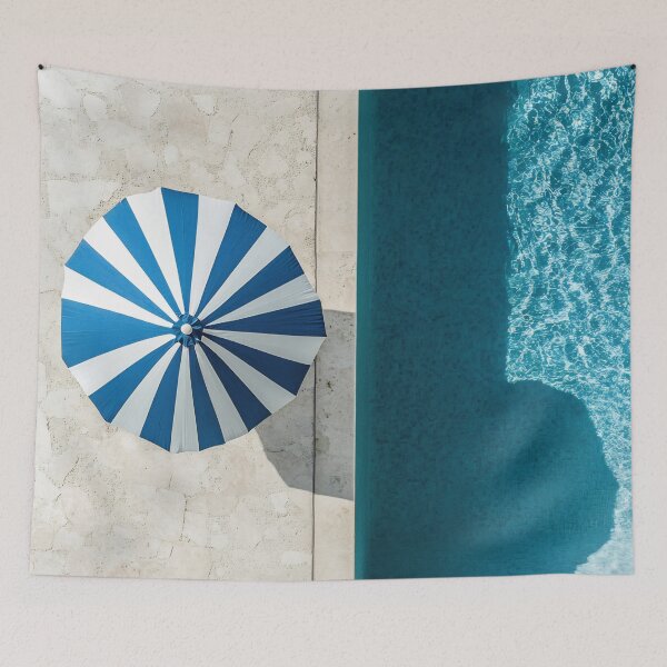 Item preview, Bright summer umbrella beside pool designed and sold by anytka.