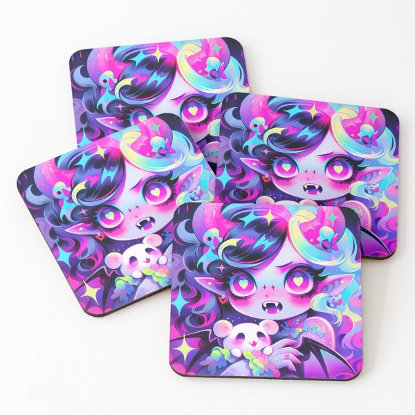 Item preview, Gothic Pastel Vampire Demon Anime Girl designed and sold by bubblegoth.