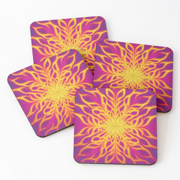 Item preview, Cool Mandala Effect in Purple, Orange & Yellow Sunset Gradient Abstract  designed and sold by Kodexstore.