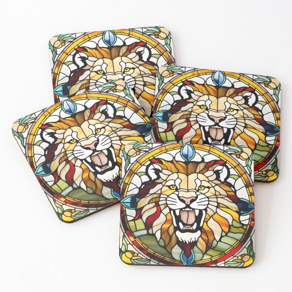 Item preview, Animal portraits in stained glass - Lion XIII designed and sold by Visual Arts Sławomir Grzanek.