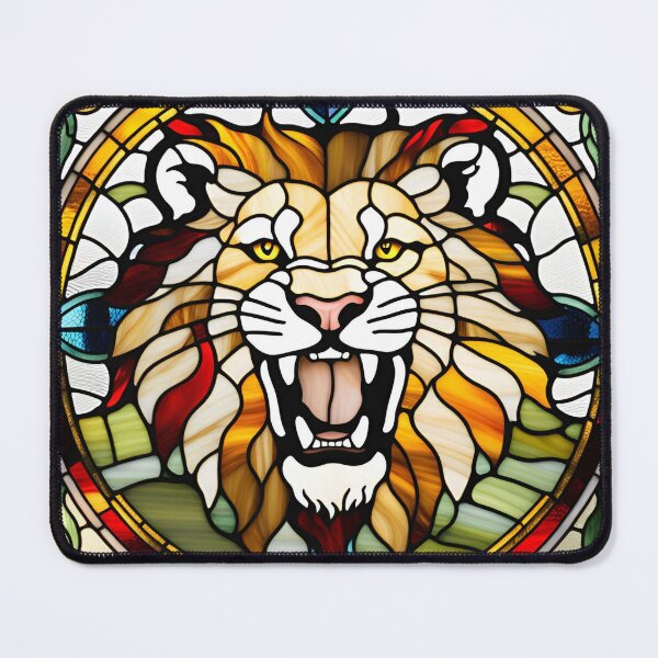 Item preview, Animal portraits in stained glass - Lion XIII designed and sold by Visual Arts Sławomir Grzanek.