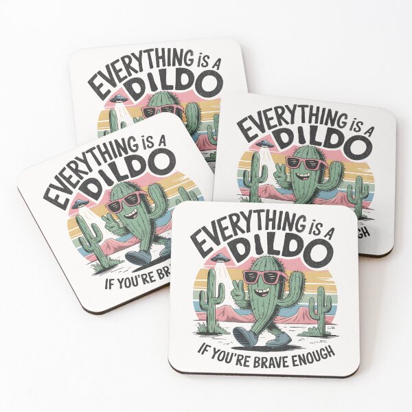 Item preview, Everything Is A Dildo If You're Brave Enough - Quirky Cactus Character designed and sold by Beanster-nl.