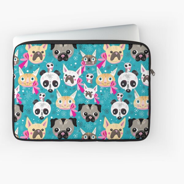 pattern portraits of animals Housse d'ordinateur