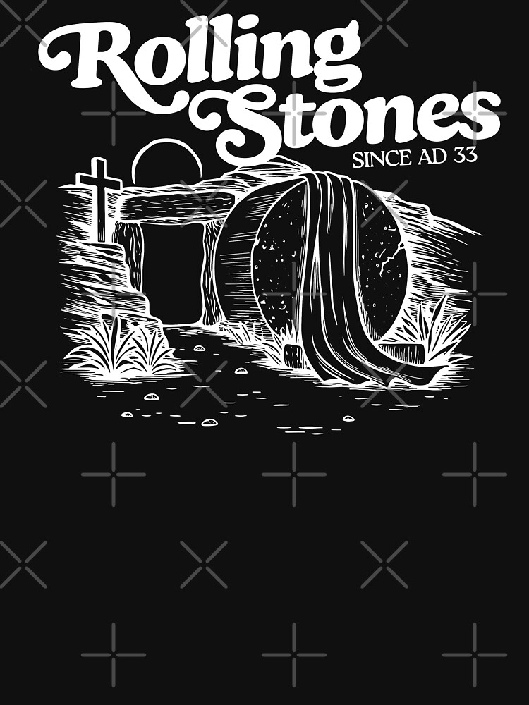 Thumbnail 7 of 7, Classic T-Shirt, Rolling Stone Retro Jesus Since AD 33 designed and sold by boofangdesigns.