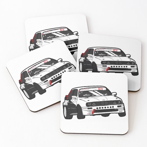 Item preview, White Black Drifting Old Car designed and sold by MonkiFlipp.