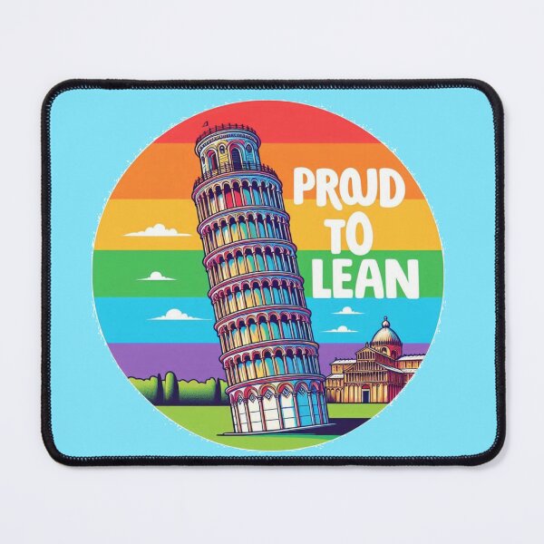 Item preview, Proud to Lean – Fiero della mia inclinazione | Torre di Pisa LGBTQ+ Art designed and sold by Design by Anthony .