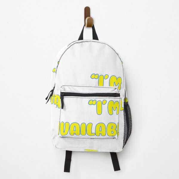 Item preview, “I’m Available;]” in yellow designed and sold by StormBliss.