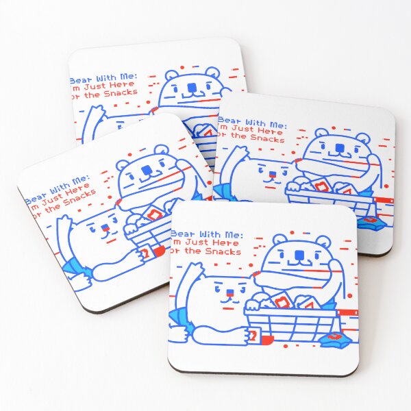 Item preview, Bear With Me: I'm Just Here for the Snacks" - Funny Food Lover T-Shirt, Cute Bear Design, Snack Enthusiast Gift designed and sold by AnnDesignStudio.