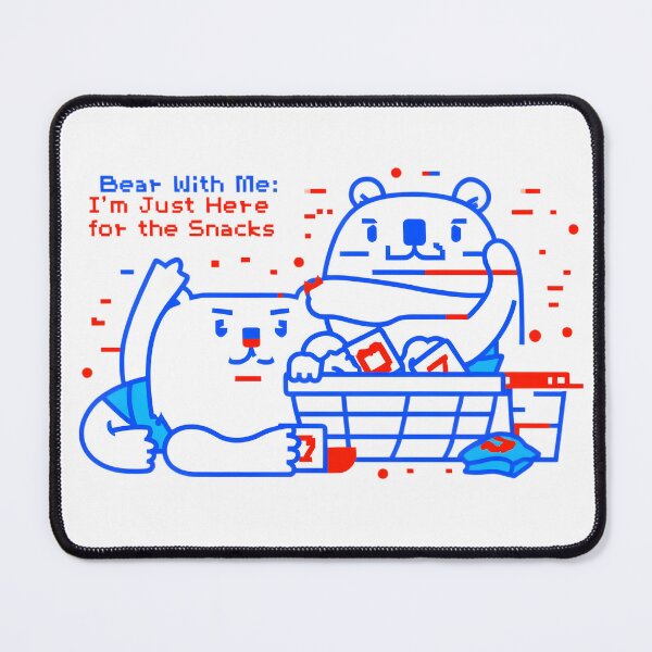 Item preview, Bear With Me: I'm Just Here for the Snacks" - Funny Food Lover T-Shirt, Cute Bear Design, Snack Enthusiast Gift designed and sold by AnnDesignStudio.