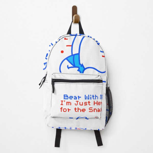 Item preview, Bear With Me: I'm Just Here for the Snacks" - Funny Food Lover T-Shirt, Cute Bear Design, Snack Enthusiast Gift designed and sold by AnnDesignStudio.