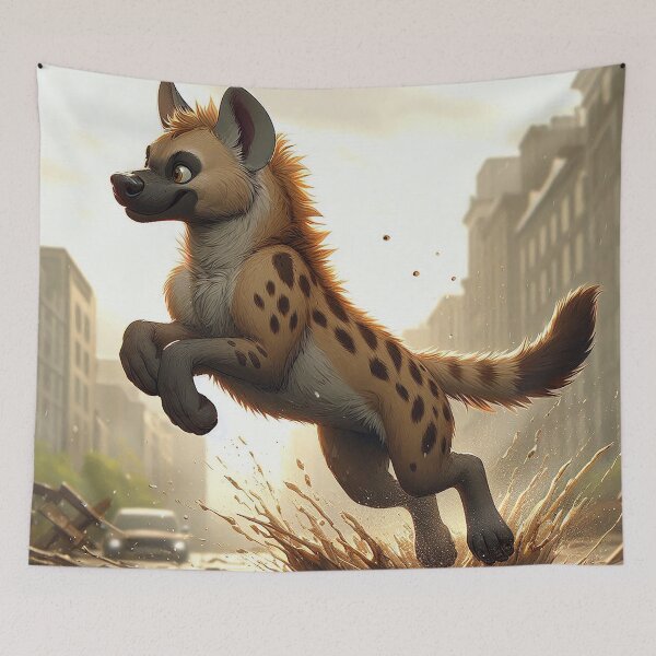 Item preview, Muddy Hyena Puddle Jump designed and sold by nikkolaus.