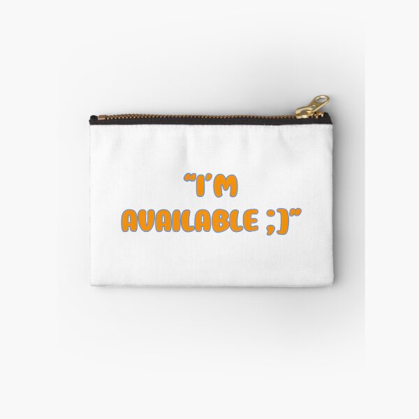 Item preview, “I’m Available ;]” in Orange Creamsicle designed and sold by StormBliss.