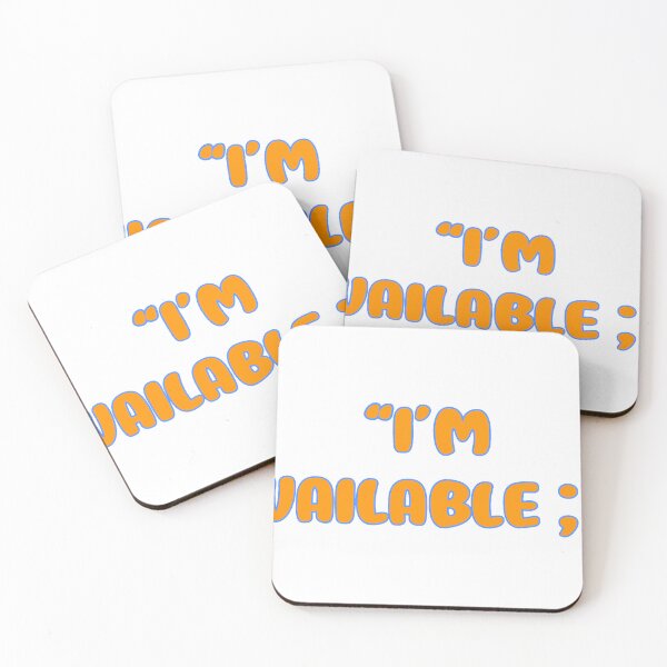 Item preview, “I’m Available ;]” in Orange Creamsicle designed and sold by StormBliss.