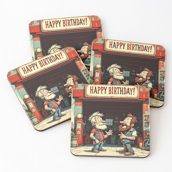 Item preview, Grease Up the Gears – Birthday Garage Scene designed and sold by SteadyRolling.