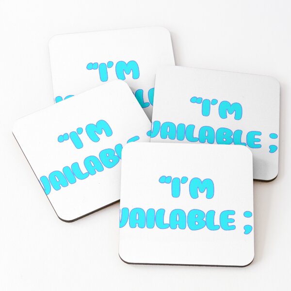 Item preview, “I’m Available ;]” in Ice Cold Blue designed and sold by StormBliss.