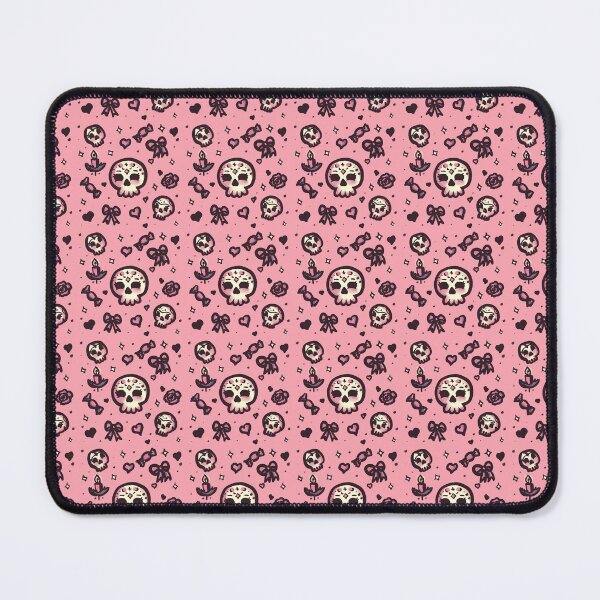 Artikelvorschau, Pastellrosa Zuckerschädel-Muster – Süßes Gothic-Candy-Design für Schleifen im Pastell-Gothic- und Punk-Stil entworfen und verkauft von DarkDesign69.