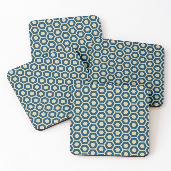 Item preview, Hexagons Blue designed and sold by Lisetta Collection.
