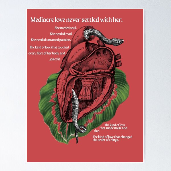 Item preview, On Love - art illustration with poetry designed and sold by The Poetryhood.