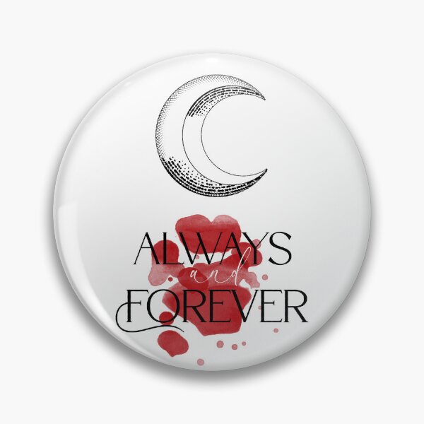 Item preview, The Originals Crescent Moon Quote Print | “Always and forever” | Dark Vampire Art designed and sold by Claque.