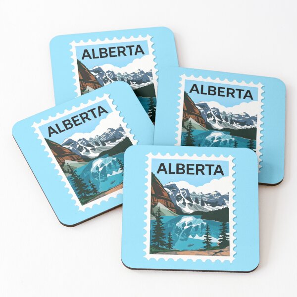 Item preview, Alberta Stamp-Style Sticker designed and sold by Artyx_Design.