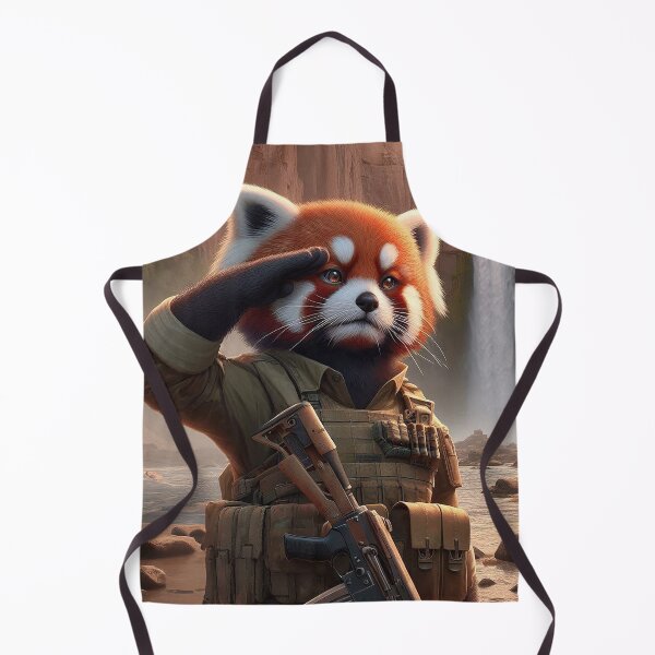 Item preview, Saluting Red Panda designed and sold by nikkolaus.