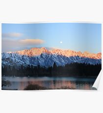 The Remarkable's Mountains Queenstown New Zealand Poster