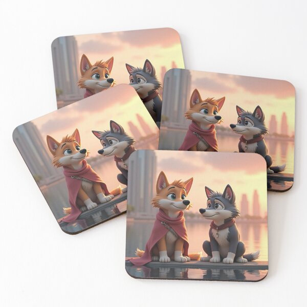 Item preview, Sunset for comic style wolves friends  designed and sold by PhilDreams.