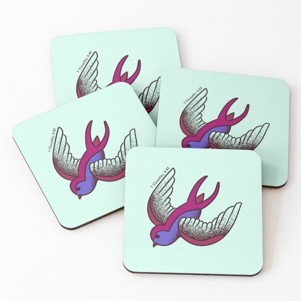 Item preview, 2 Timothy 4:18 Blue Wing Sparrow designed and sold by h2hstudios.