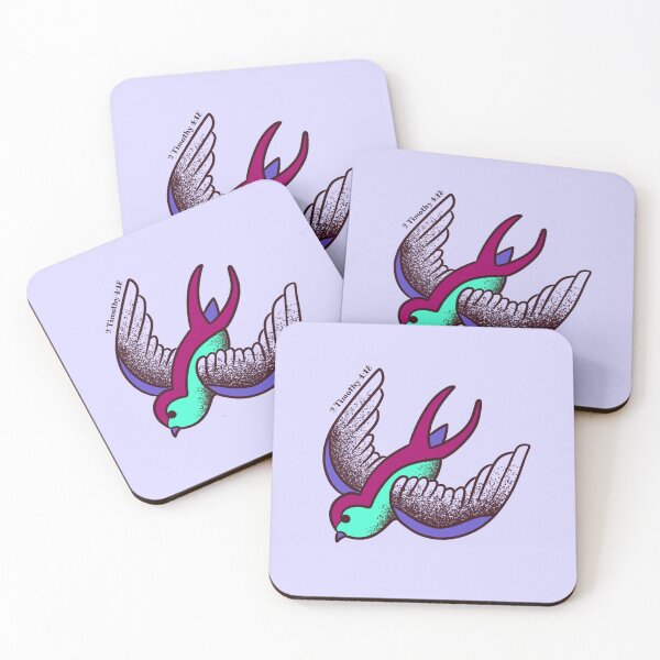 Item preview, 2 Timothy 4:18 Purple Wing Sparrow designed and sold by h2hstudios.