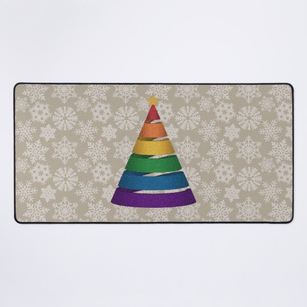 Item preview, Large Spiral LGBTQ Pride Rainbow Christmas Tree Vector designed and sold by LiveLoudGraphic.