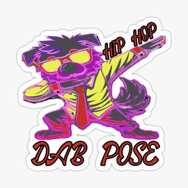 Item preview, HIP HOP DAB POSE-ELGHAZY- FUNNY DOG DANCE designed and sold by BigTexaspride.