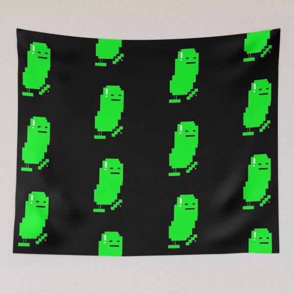 Item preview, Run! Pickle! Run! - Black Background designed and sold by The Abysmall.