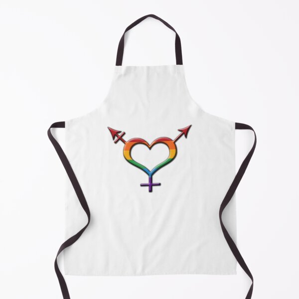 Item preview, Rainbow Colored Heart-Shaped Transgender Pride Symbol designed and sold by LiveLoudGraphic.