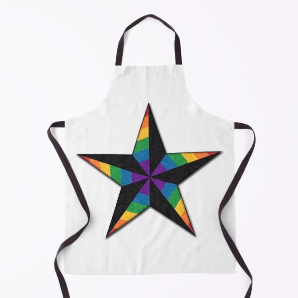 Item preview, LGBTQ Rainbow Pride Flag Colored Nautical Star designed and sold by LiveLoudGraphic.