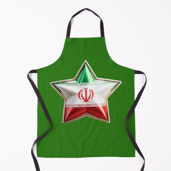 Item preview, Iran Pride - Shiny Persian Flag Star Design designed and sold by Highlandkings.