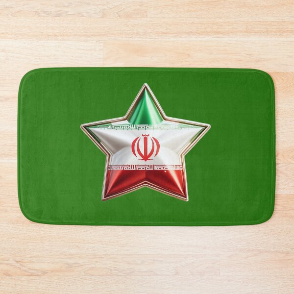 Item preview, Iran Pride - Shiny Persian Flag Star Design designed and sold by Highlandkings.