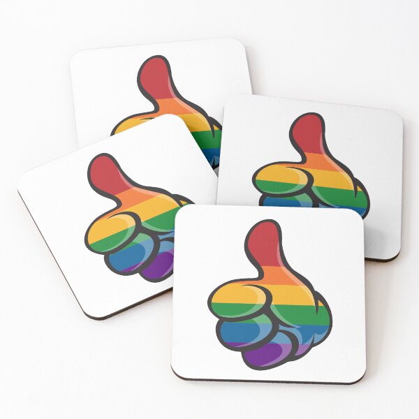 Item preview, Large Gloved hand in LGBT Rainbow Pride Flag Colors designed and sold by LiveLoudGraphic.