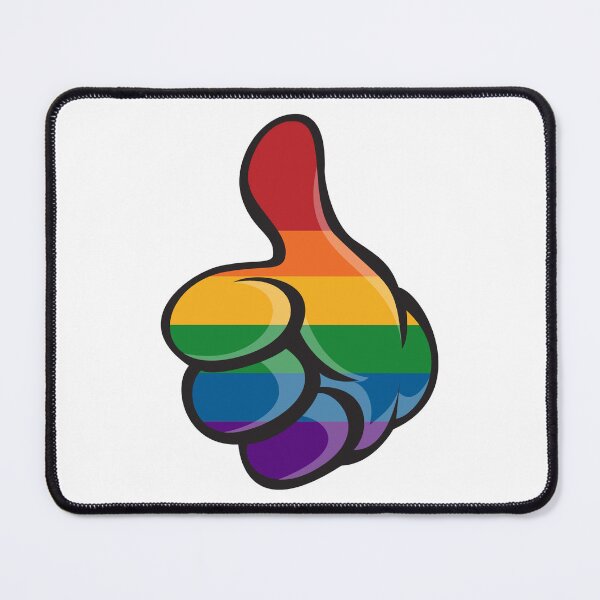 Item preview, Large Gloved hand in LGBT Rainbow Pride Flag Colors designed and sold by LiveLoudGraphic.