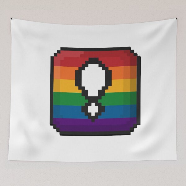 Item preview, Pixel Rainbow Exclamation Point "!" Box designed and sold by LiveLoudGraphic.